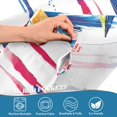 thumbnail image 4 of Yayeee Kitchen Valance Rod Pocket 54" x 18" Living Room Window Curtain, Hand Drawn Sailboats, 4 of 6