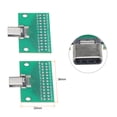 thumbnail image 2 of 2pcs Type C Male USB 3.1 26Pin Test PCB Board Adapter Double Sided Socket with Pin Header Connector, 2 of 4