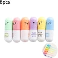 thumbnail image 1 of Highlighter Pens Cute Mini Pill Shaped Ballpoint Pens Portable Writing Cute Marker Pen Stationery, 1 of 5