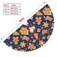 thumbnail image 3 of Cauagu 36" Christmas Tree Skirt Gingerbread Delights Pattern Christmas Tree Decorations Tree Mat for Xmas Decorations Occasion Holiday Home Decor -36", 3 of 7