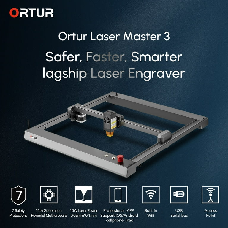 Ortur Laser Master 3 10W Diode Machine App Control Engraver Cutter  (Engraving Area 400 * 400mm) Woodworking Tool 