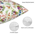 thumbnail image 3 of Yiaed Birds And Flowers Print Pillow Covers Super Soft Decorative Square Throw Pillow Covers Case Cushion Covers for Sofa Couch Bedroom Car Decor（No pillow core）-18"x18", 3 of 7
