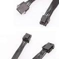 thumbnail image 2 of 2Pcs CPU 8 Pin Extension Cable Motherboard ATX CPU 8 Pin Female to 8(4+4) Pin Male Extension Cable for Power Supply PSU, 2 of 5