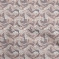 thumbnail image 1 of oneOone Cotton Poplin Twill Dusty Brown Fabric Asian Japanese Wave Fabric For Sewing Printed Craft Fabric By The Yard 56 Inch Wide, 1 of 4