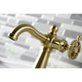 thumbnail image 4 of Kingston Brass KS3547CG Fuller One-Handle Single-Hole Bathroom Faucet with Push Pop-Up Drain, Brushed Brass, 4 of 7