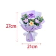 thumbnail image 3 of Ramo de Flores Artificiales Sunnimix Tejido a Mano Violeta, 3 of 8