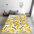 thumbnail image 5 of Fuzoiu Banana Fruit Print Ultra-Soft Micro Fleece Blanket,All Seasons Flannel Throw, Lightweight Blanket for Bed, Sofa, Couch, Movie Night, Camping, and Travel-50"x40", 5 of 7
