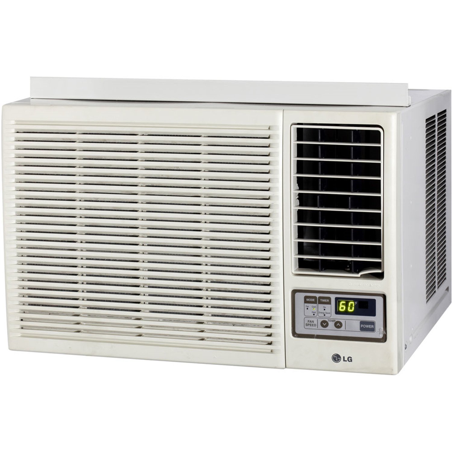 LG LW1214HR 12,000 BTU 230V Window-Mounted Room Air Conditioner with 11,200  BTU Supplemental Heating Function - Walmart.com