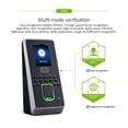 thumbnail image 3 of ZK Multibio800-H 400 Face Fingerprint Recognition Door Access Control System TCP/IP Biometric Facial Time Attendance Rocorder ,Easy to Use, 3 of 7