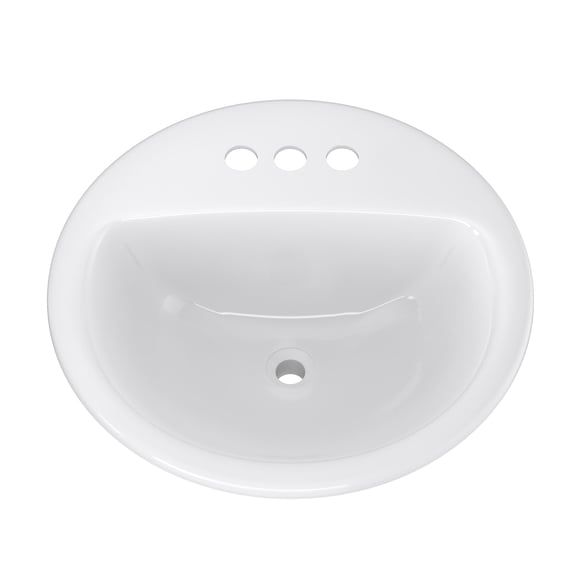 Lavabo de baño ProFlo PF194R Rockaway 19 circular blanco