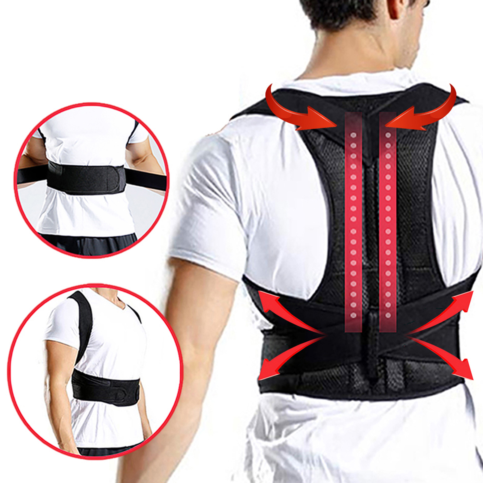 DODOING Posture Corrector for Women & Men, Mesh Breathable Adjustable