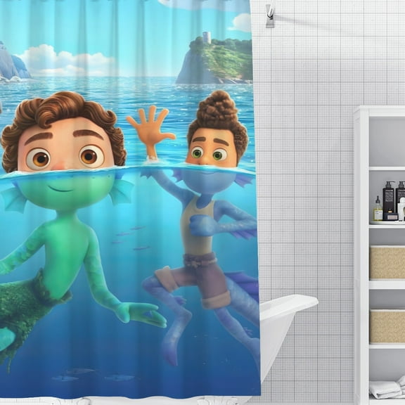 Luca-theme Bathroom Shower Curtain Home Decor,Bath Curtains Durable Waterproof Bath Curtain , Adluts Girls Boys Bathroom Decor House Gifts 52x71inch（130cmX180cm）