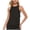 Black, variant on Women's Casual Sleeveless Vest Yoga Sports Top Back Cross T-Shirt Round Neck Tank, Black L