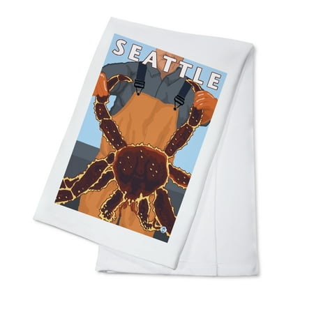 King Crab Fisherman - Seattle, Washington - LP Original Poster (100% Cotton Kitchen (Best Crab Cakes In Seattle)
