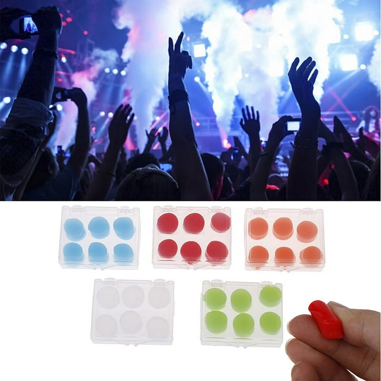12pcs Silicone Ear Plugs for Sleeping, TSV Reusable and Moldable