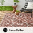 thumbnail image 6 of Nicole Miller New York Patio Country Ayala Botanical Floral Indoor/Outdoor Area Rug, Terracotta/Ivory , 5'2"x7'2", 6 of 9