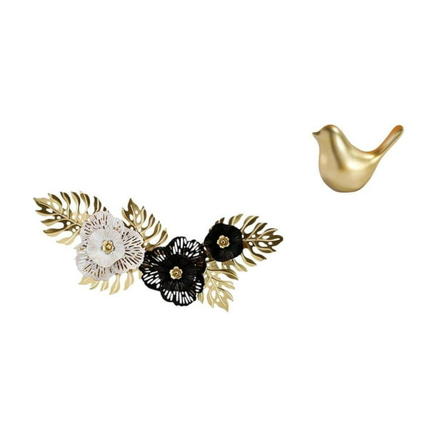 Arte de pared colgante,Decoración de pared de metal con colgante de hierro nórdico de lujo,Arte de pared de metal,regalo decorativo creativo moderno,Figura de pájaros,Figura de pájaro