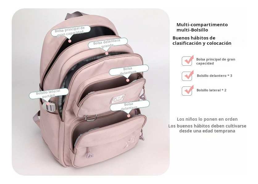 Large Backpacks for Women Backpack Aesthetic Color Blue 23l