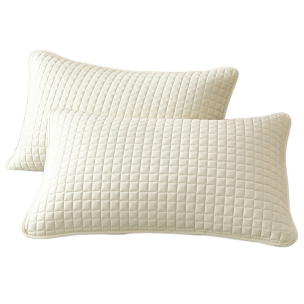 Protectores de almohada tamaño estándar 18x29 pulgadas. Fundas impermeables, transpirables, resistentes a las manchas y al aceite. Fundas hipoalergénicas para almohadas de cama. Protectores de
