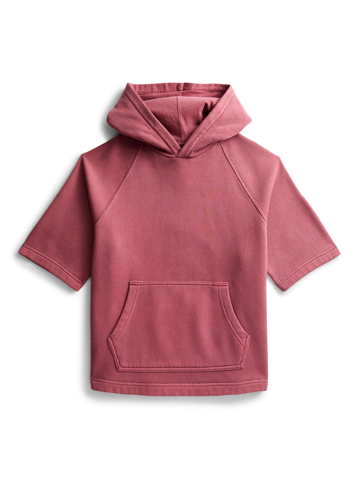 Weekend Academy Boys Fleece Hoodie with Short Sleeves, Sizes 4-18