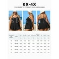 thumbnail image 5 of SHEWIN Plus Size Swim Dresses for Woman Tummy Control Plus Bathing Suit One Piece Bathing Suit Black 2X, 5 of 9