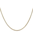 thumbnail image 3 of Diamond2Deal 14K Yellow Gold 1.4 mm Box Chain Necklace for Women 22", 3 of 7