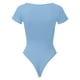 thumbnail image 5 of Body de mujer con cuello cuadrado y canalé - Ropa de yoga sin espalda, material de poliéster, diseño sexy para la playa/vacaciones, tallas S-L (detalles de busto/longitud), 5 of 6