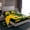 Green Yellow, variant on jejeloiu Rugby Game Lover Twin Sheet Sets,Gray Sport Helmet Bedding For Football Gamer 3pcs