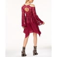 thumbnail image 2 of The Edit By Seventeen Juniors Cold Shoulder Dress Burgundy M, 2 of 2