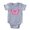 Heather Grey, variant on CafePress - Butterfly Pink - Cute Infant Baby Football Bodysuit