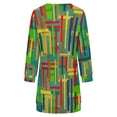 thumbnail image 6 of Colorful Abstract Geometric Pattern Women Elegant Long Sleeve Warm Dress Autumn Winter Sweater Dress Casual Pullover Mini Dresses, 6 of 7