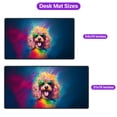 thumbnail image 5 of Hippie Poodle Portrait oil painting Watercolor Tie-dye Vintage Desk Mat Full Keyboard Mouse Pad Poodles Dog Lover Gifts Idea Large Mousepad - 00015, 5 of 5