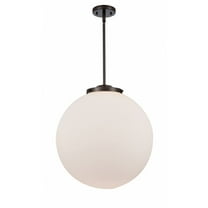 221-1S-OB-G201-18-Innovations Lighting-Beacon - 1 Light Pendant In Industrial Style-19 Inches Tall and 18 Inches Wide-Oil Rubbed Bronze Finish-Matte