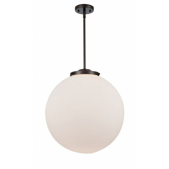 221-1S-OB-G201-18-Innovations Lighting-Beacon - 1 Light Pendant In Industrial Style-19 Inches Tall and 18 Inches Wide-Oil Rubbed Bronze Finish-Matte