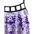 thumbnail image 4 of Tallo de talla grande recorte de impresión impulsada por el traje de baño de tankini Rosegal  Camisetas sin mangas de talla grande, 4 of 5