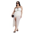 thumbnail image 3 of ELOQUII Women's Plus Size Mesh Maxi Asym Skirt Coverup, 3 of 3