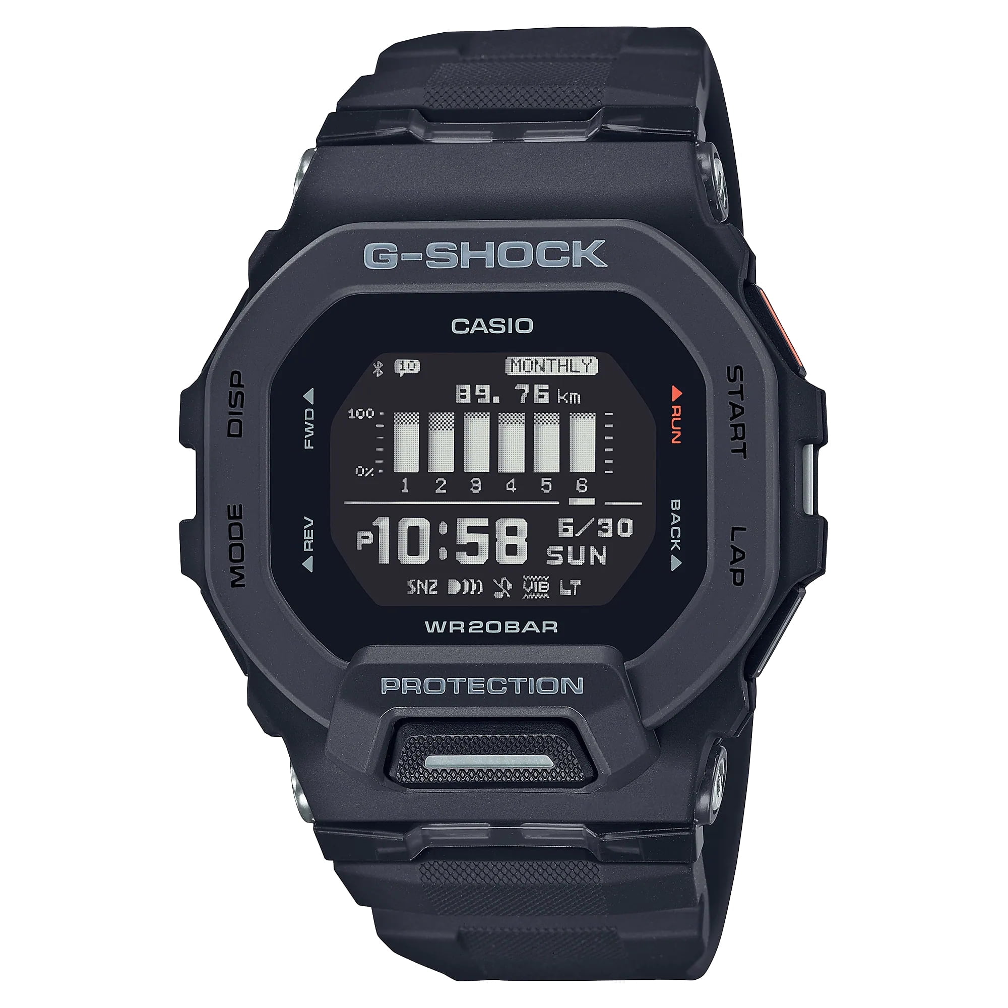Casio G-Shock G-LIDE GBX-100NS-1JF Men's Watch, Waterproof, Black
