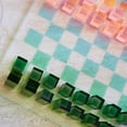 thumbnail image 3 of Sunnylife: Lucite Chess & Checkers - Ombre Sherbert - 2 Classic Games In 1, Collectible Display Set, Stylish Translucent Pieces, Pastel Base, 2 Player, 3 of 12