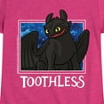 thumbnail image 3 of How to Train Your Dragon - Toothless Stars - Toddler & Youth Girls Short Sleeve Graphic T-Shirt, 3 of 5