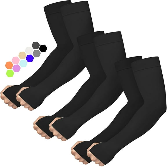 Arm Sleeves for Men Women Upf 50 Compression Arm Sleeve for UV Blocking Protection