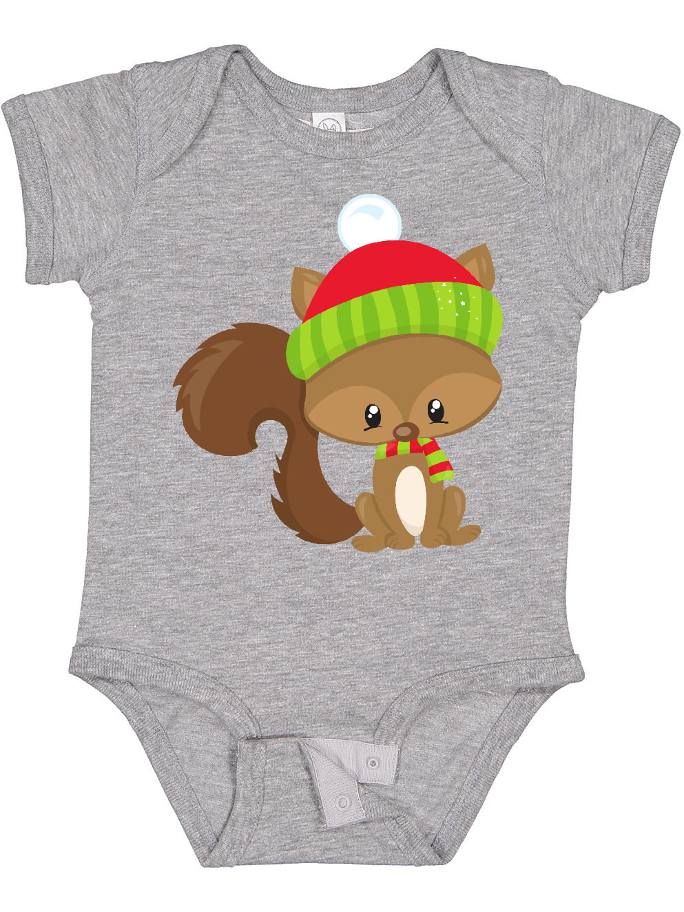 Infants Boys & Girls Squirrel Short Sleeve Bodysuit Baby Onesie for 0-24 Months Black 