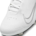 thumbnail image 4 of Nike Women's Hyperdiamond 4 Elite Metal Fastpitch Softball Cleats (White/Silver, 9.5, Medium/B), 4 of 4