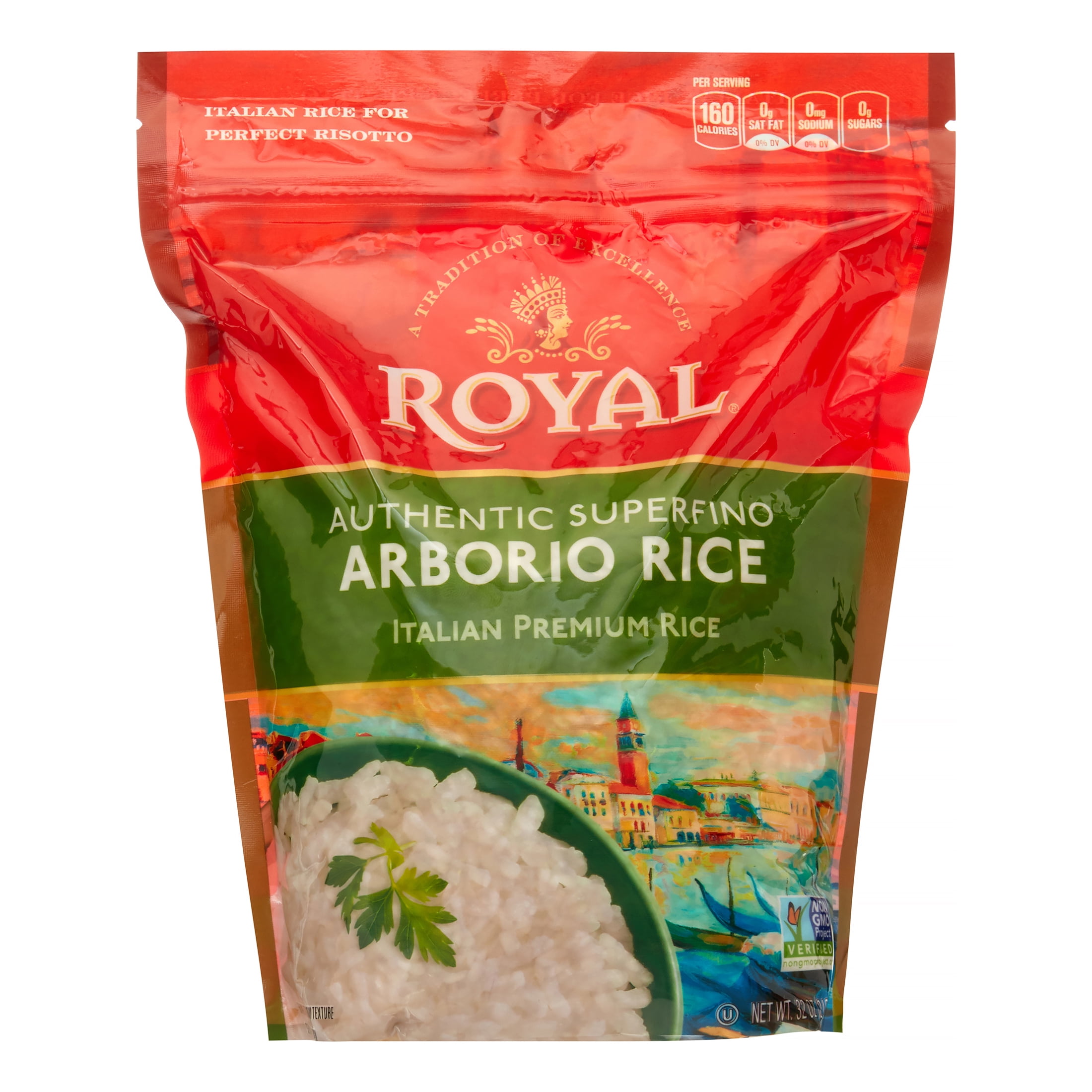 Royal Rice, Arborio, Stand Up Bag, 2 Lb
