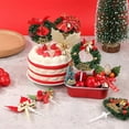 thumbnail image 3 of OUSITAID 5Pcs Christmas Fruit Fork Wreath Leaf Christmas Tree Decor Cake Plugin Toothpick Party Decor, 3 of 6