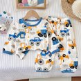 thumbnail image 7 of NOLDARES Boys Cotton Pajamas Long Sleeve Toddler Boys Pjs Kids Fall Winter Sleepwear Sets 6-12 Months 12-24 Months 2t 3t 4t 5t 6t 7t 8t 9t Children,Blue,4-5 Y, 7 of 7