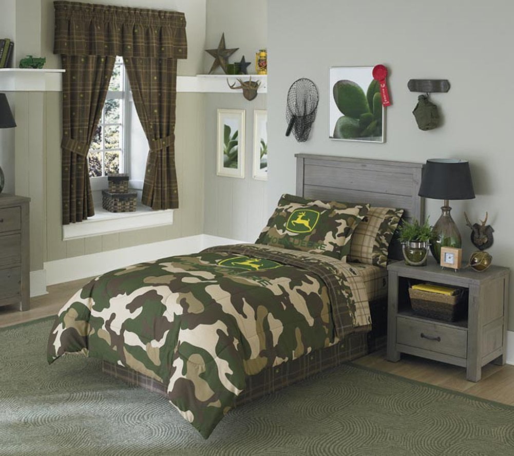 John Deere Camo Bed Skirt Twin Includes 1 Bed Skirt By Johndeere