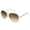 thumbnail image 2 of Foster Grant Women's Aviator Fashion Sunglasses Gold, 2 of 6