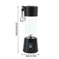thumbnail image 2 of Clearance!Maojin Mezcla portátil,USB recargable personal para batidos,potente poder de corte con 6 cuchillas,380 ml de frutas y vegetales caseros, 2 of 2