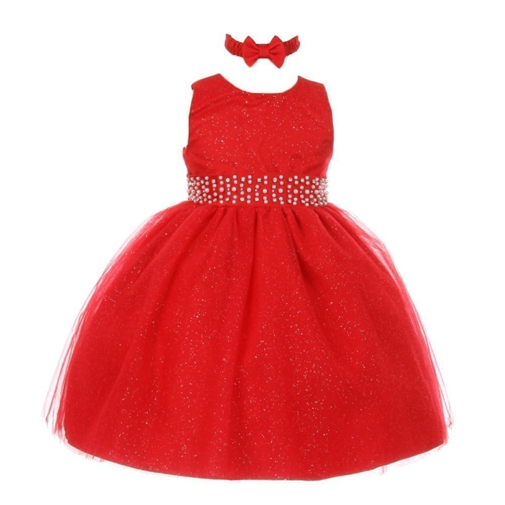 red color dress for baby girl