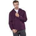 thumbnail image 1 of Adult Packable Anorak 1/4 Zip Jacket - ORANGE - L, 1 of 1